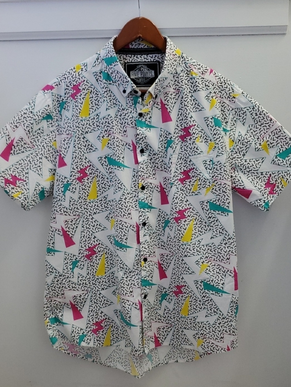 Five Points Industries NYC Retro-design Button-up Slim Fit ++ Flex XL